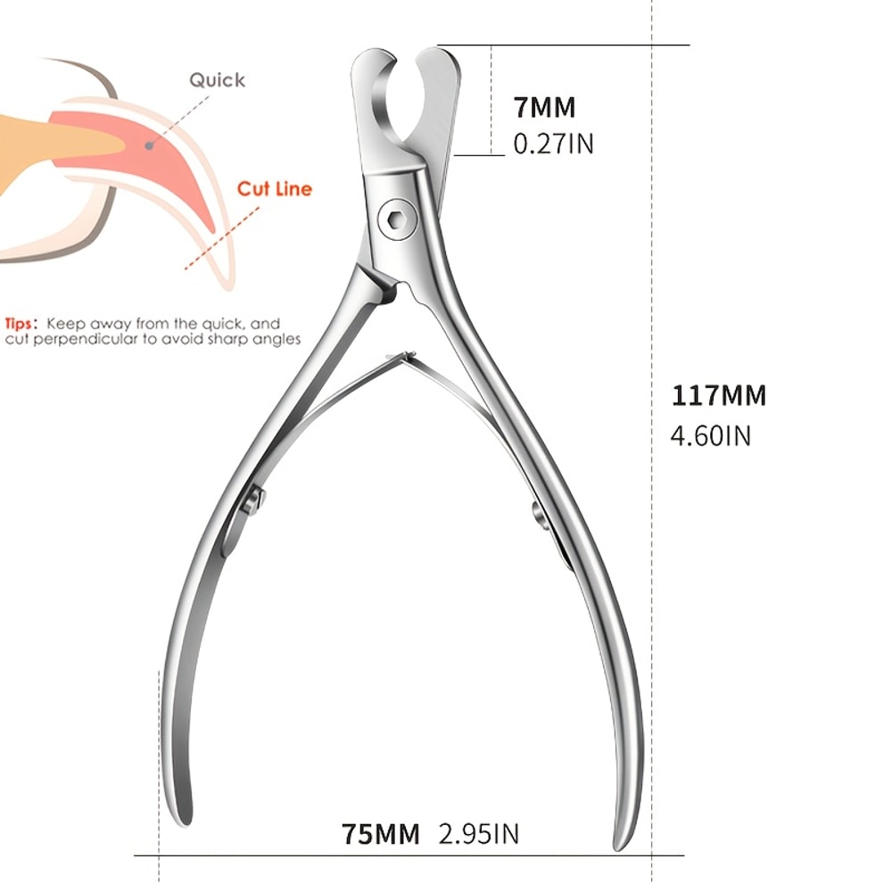 Professional Stainless Steel Pet Nail Clipper Trimmer For Dogs And Cats 2