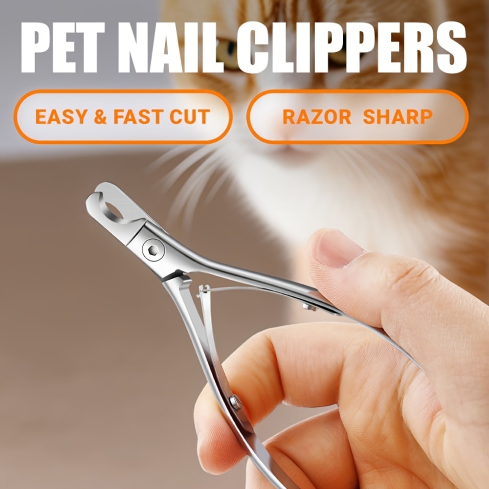Professional Stainless Steel Pet Nail Clipper Trimmer For Dogs And Cats 3