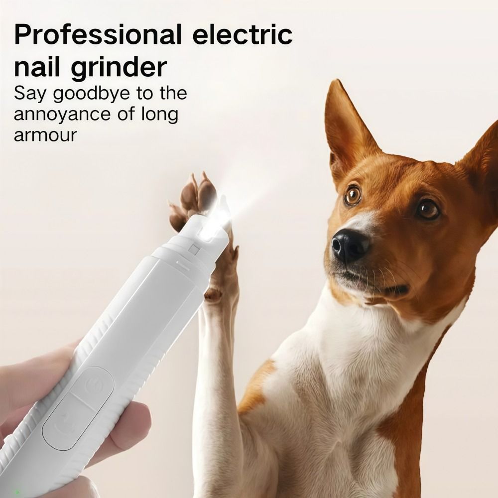 USB Rechargeable Electric Dog Nail Grinder With LED Light And Quiet Operation 1