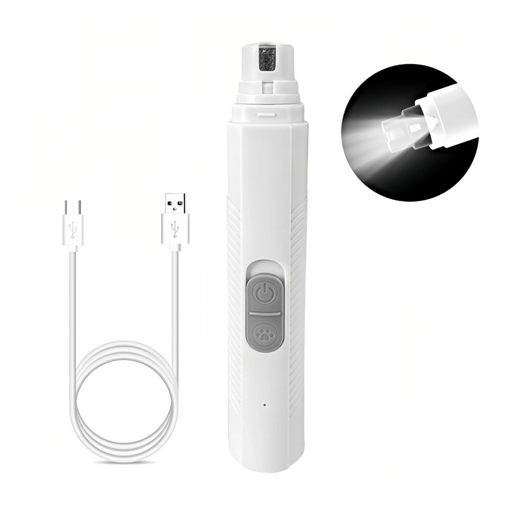 USB Rechargeable Electric Dog Nail Grinder With LED Light And Quiet Operation 6