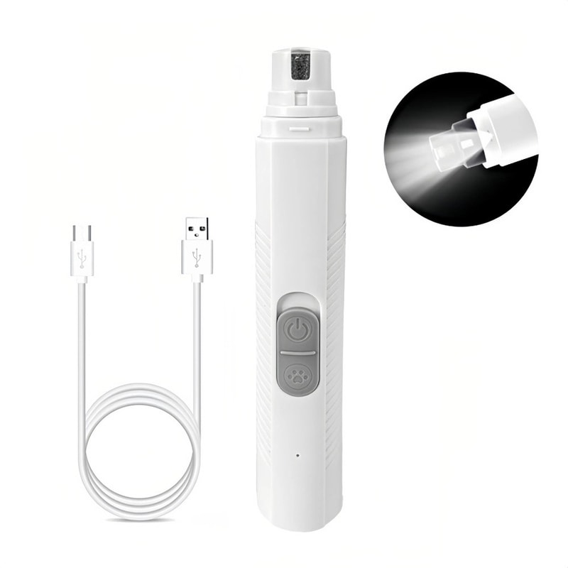 USB Rechargeable Electric Dog Nail Grinder With LED Light And Quiet Operation 6