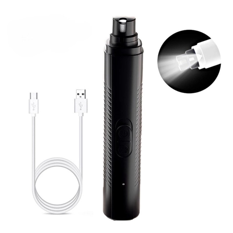 USB Rechargeable Electric Dog Nail Grinder With LED Light And Quiet Operation 7