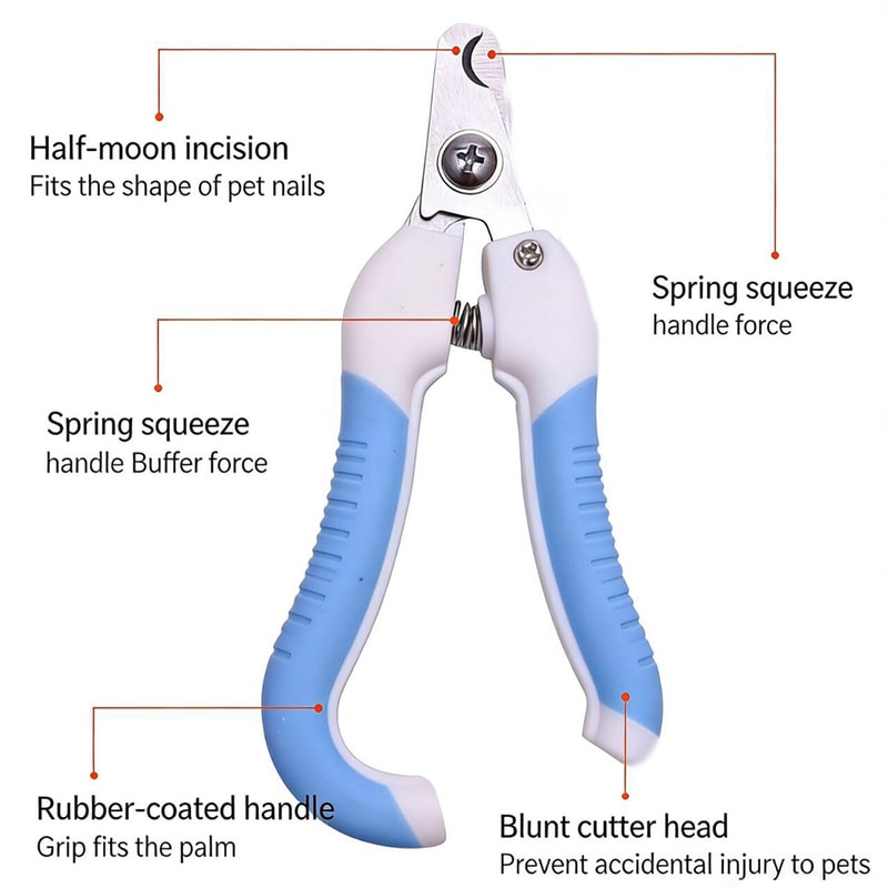 Professional Pet Nail Clippers Dog Nail Trimmer Labor Saving Cat Nail Cutter 4