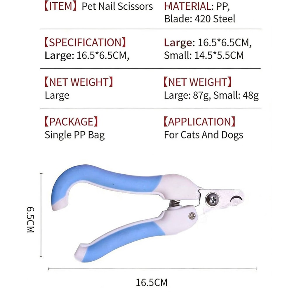 Professional Pet Nail Clippers Dog Nail Trimmer Labor Saving Cat Nail Cutter 5