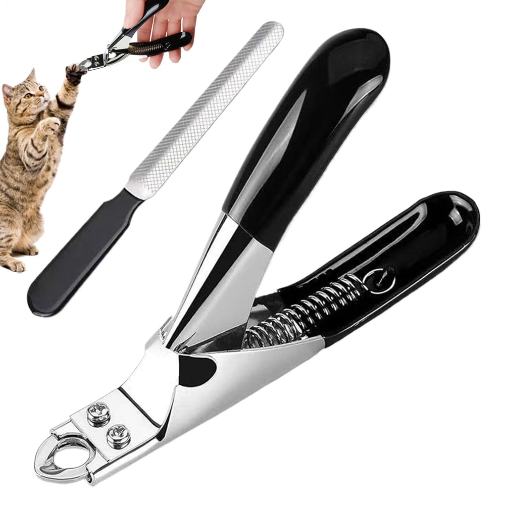 Professional Adjustable Stainless Steel Dog Nail Clippers With File 0