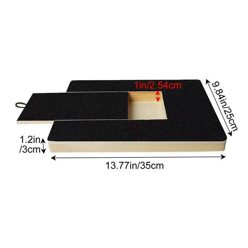 Premium Dog Nail Scratch Board with Built In Treat Box Pet Scratching Board & Nail Trim