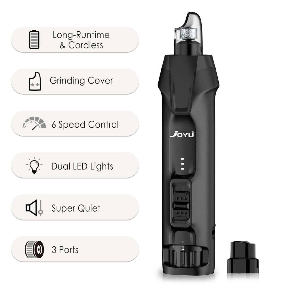 Premium Rechargeable Dog Nail Grinder & LED Pet Nail Trimmer for Safe, Quiet Grooming