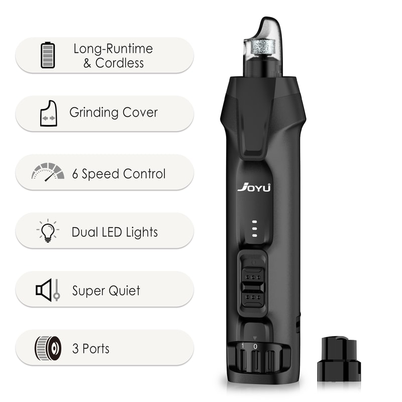 Premium Rechargeable Dog Nail Grinder & LED Pet Nail Trimmer for Safe, Quiet Grooming