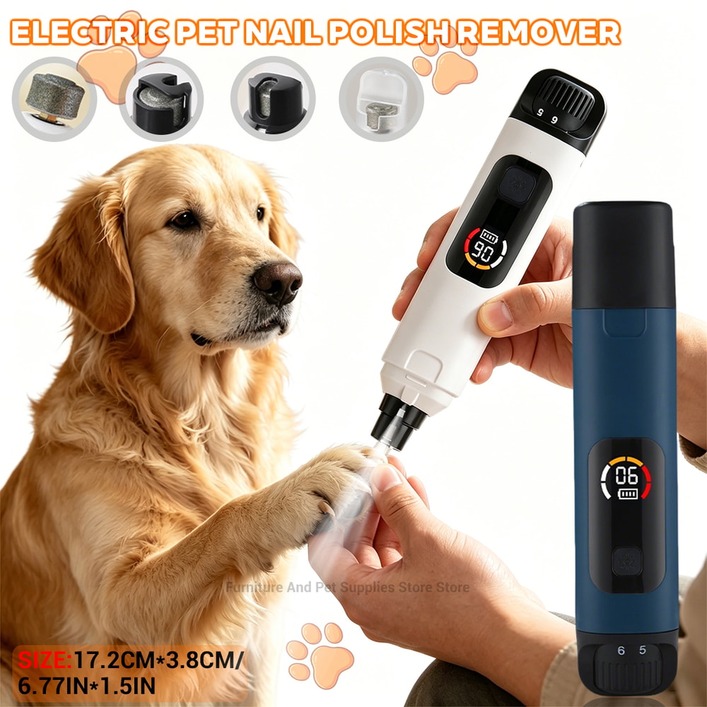 PawPerfect 6 Speed Pet Nail Grinder LED Rechargeable Quiet Dog Claw Trimmer Grooming Clipper 0