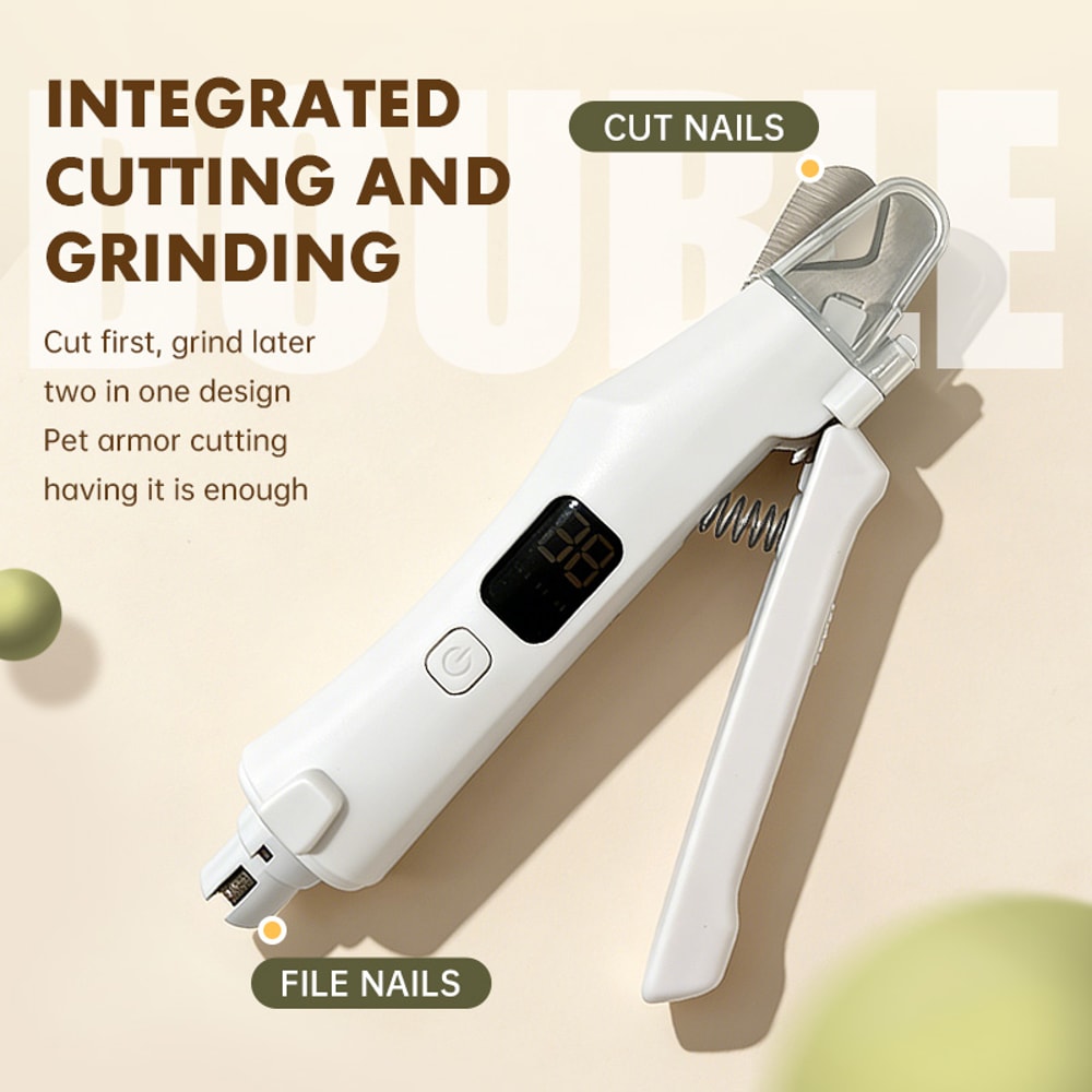 LumiTrim Pro LED Pet Nail Clipper and Grinder with Smart Digital Display