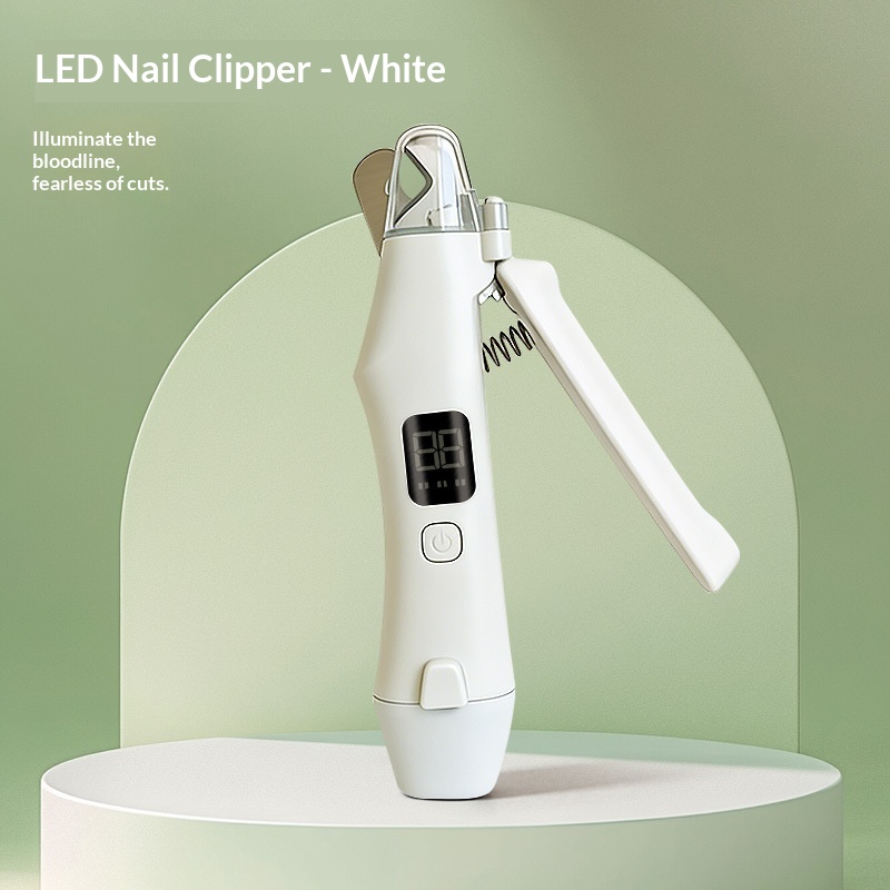 LumiTrim Pro LED Pet Nail Clipper and Grinder with Smart Digital Display
