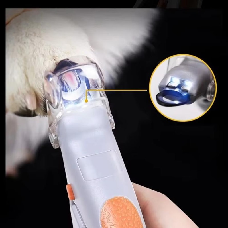 Professional LED Pet Nail Clipper and Safe Claw Trimmer