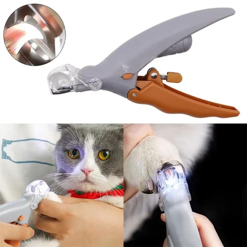 Professional LED Pet Nail Clipper and Safe Claw Trimmer