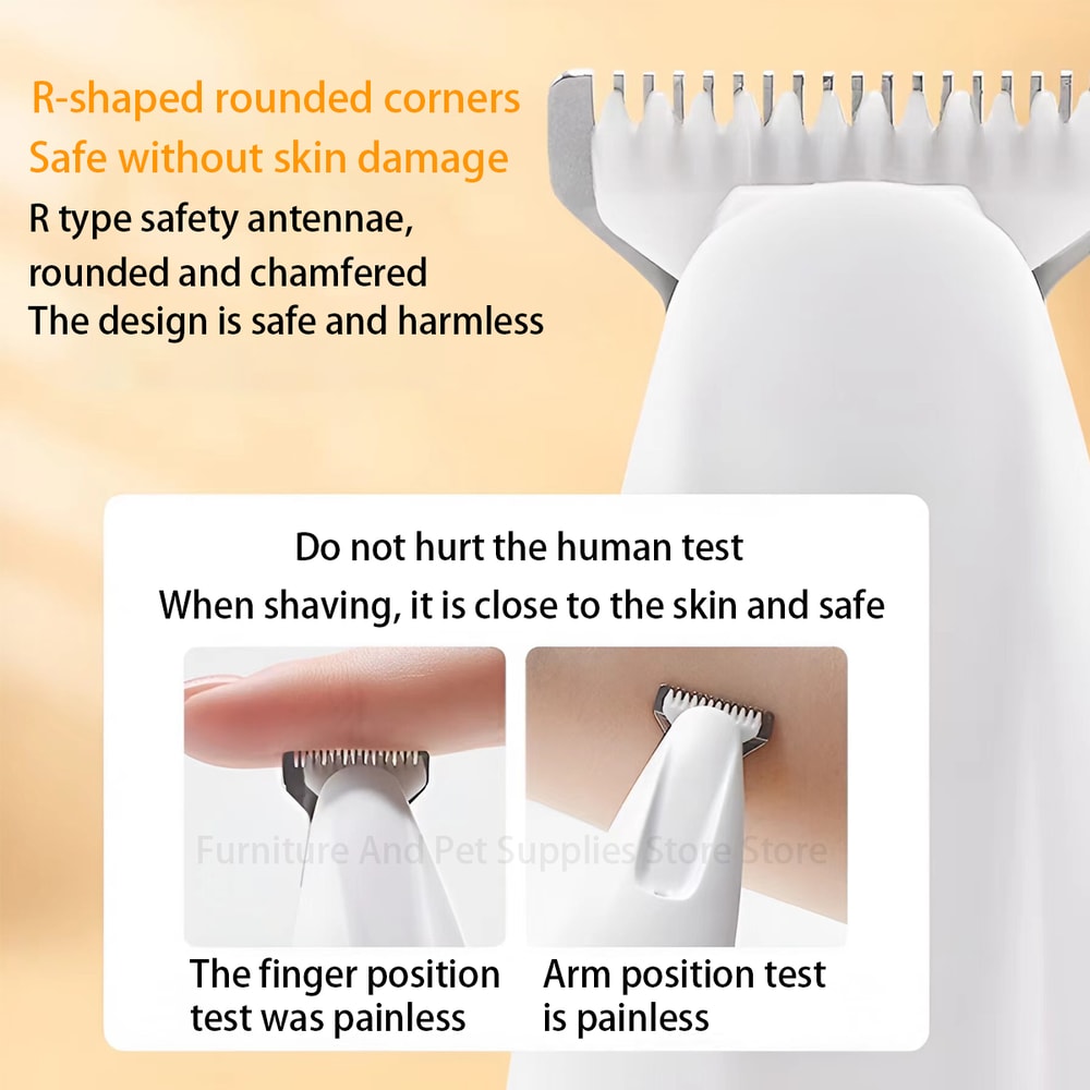 Waterproof Dog & Cat Claw Trimmer with LED Light Safe Grooming Kit