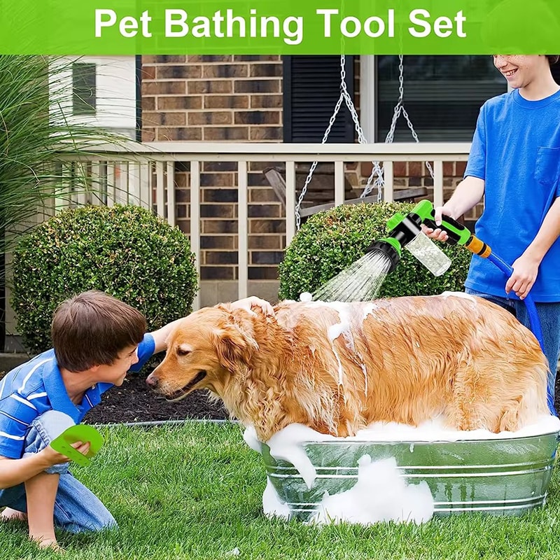 Adjustable Dog Wash Sprayer Nozzle High Pressure Pet Shower Tool