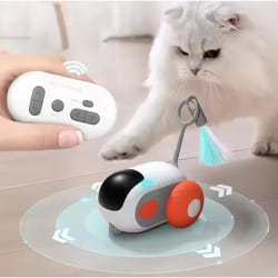 smart remote control cat toy car automatic rolling interactive pet toy