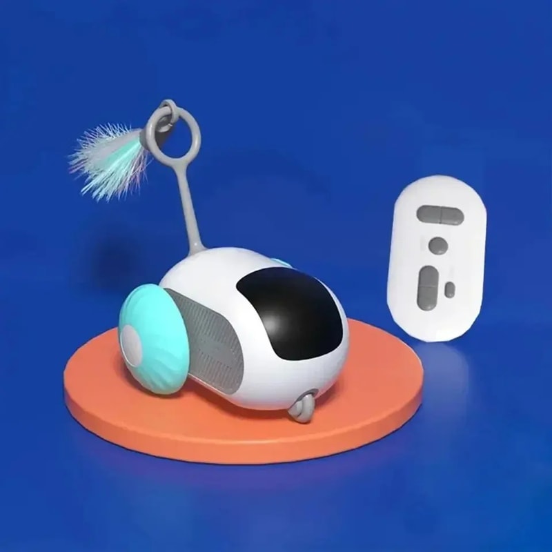 Smart Remote Control Cat Toy Car Automatic Rolling Interactive Pet Toy