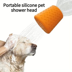 portable adjustable pet shower head silicone bath sprayer for dogs and cats