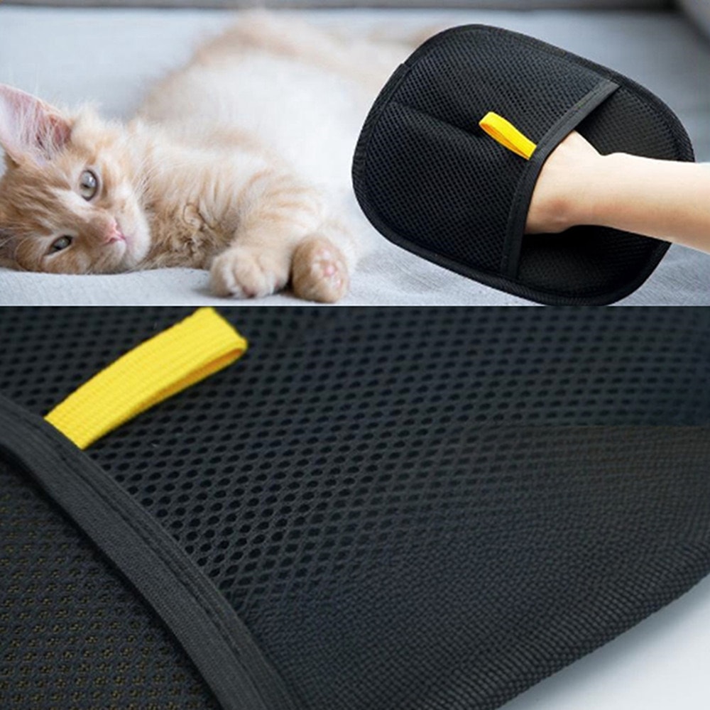 Premium Electrostatic Pet Hair Removal Gloves Double Sided Grooming Tool for Dogs & Cats