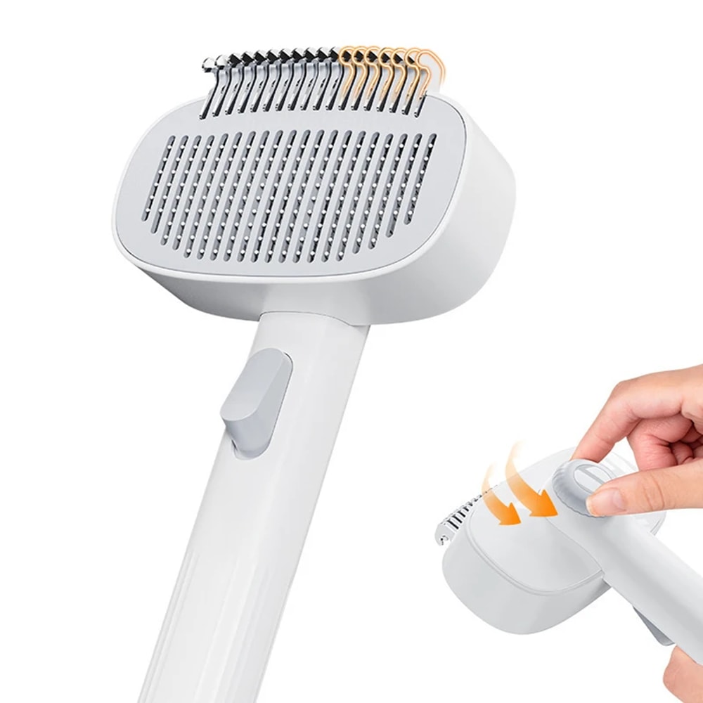 Magic Pet Pro Grooming Brush Effortless Pet Hair Remover Painless Deshedding Tool For Thick Fur 1