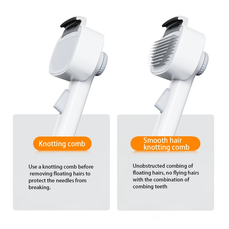 Magic Pet Pro Grooming Brush Effortless Pet Hair Remover Painless Deshedding Tool For Thick Fur 4