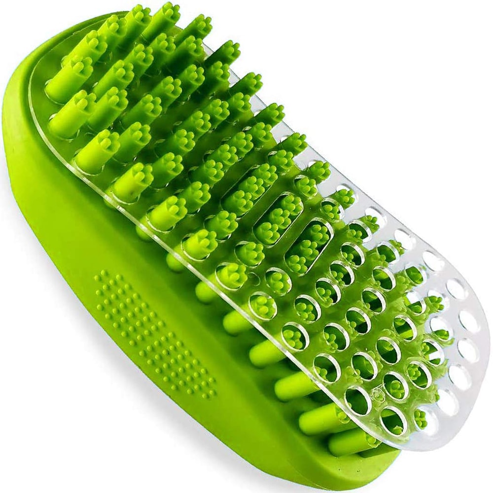Premium Pet Bath Massage Grooming Brush For Dogs Cats 1