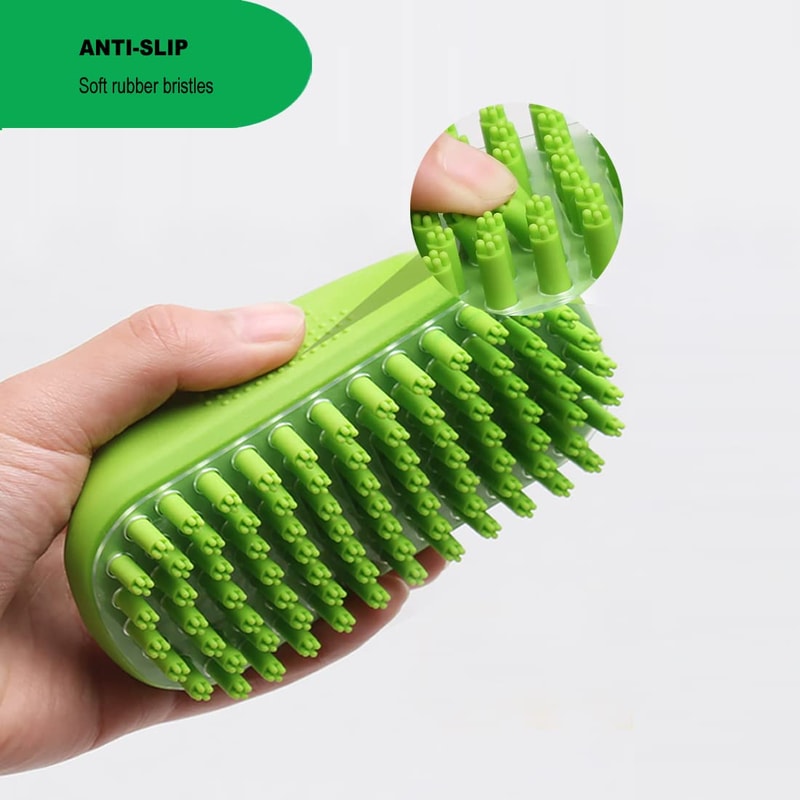 Premium Pet Bath Massage Grooming Brush For Dogs Cats 4