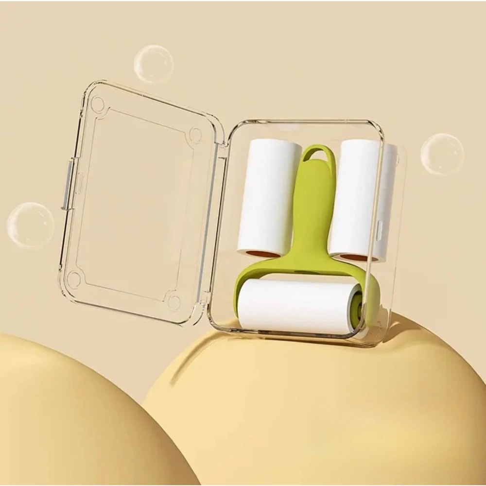 Portable Mini Pet Hair Remover Lint Roller High Adhesion Sticky Cleaner For Clothes Car Travel 2