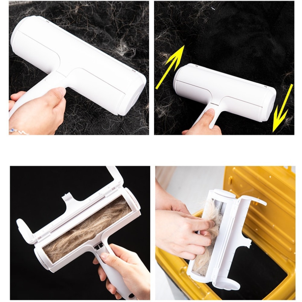 Reusable Pet Hair Remover Brush Dog Cat Fur Cleaner Tool 3