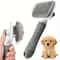 Premium Dog & Cat Pet Grooming Brush with One Click Hair Removal
