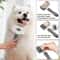 Premium Dog & Cat Pet Grooming Brush with One Click Hair Removal