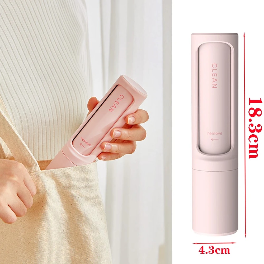 Reusable Pet Hair Remover Brush & Self Cleaning Lint Roller Tool