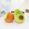 Plush Fruit Chew Toy for Pets Avocado & Kiwi Squeaky Play