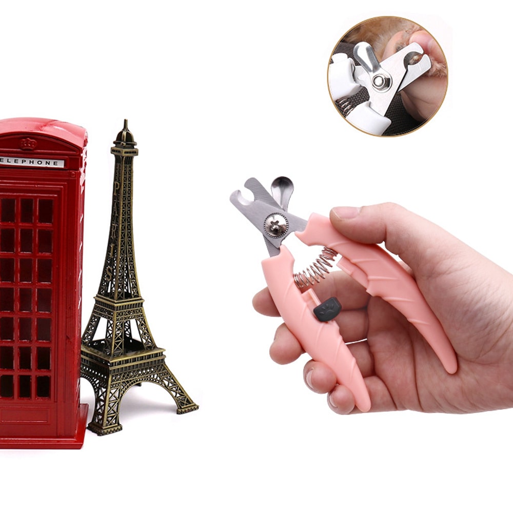 Professional Pet Nail Clipper & Dog Nail Trimmer for Cats Sharp Stainless Steel Pet Clippers