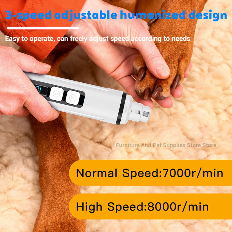 Premium Electric Pet Nail Trimmer & Grinder with LED Light