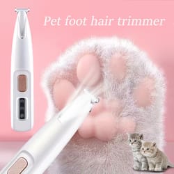 premium dog nail trimmer with led light & usb recharge