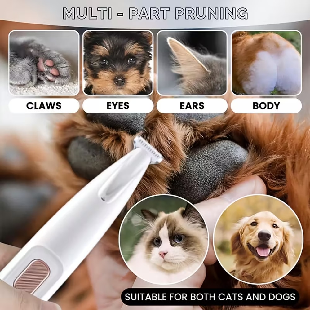 Premium Dog Nail Trimmer with LED Light & USB Recharge