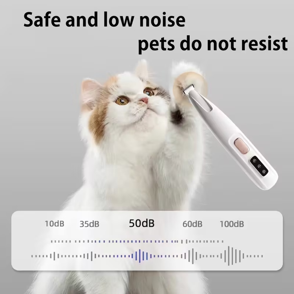 Premium Dog Nail Trimmer with LED Light & USB Recharge