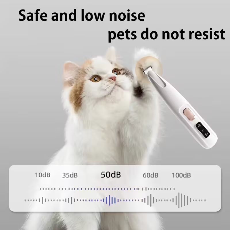 Premium Dog Nail Trimmer with LED Light & USB Recharge