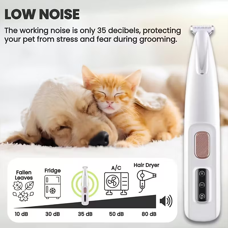 Premium Dog Nail Trimmer with LED Light & USB Recharge