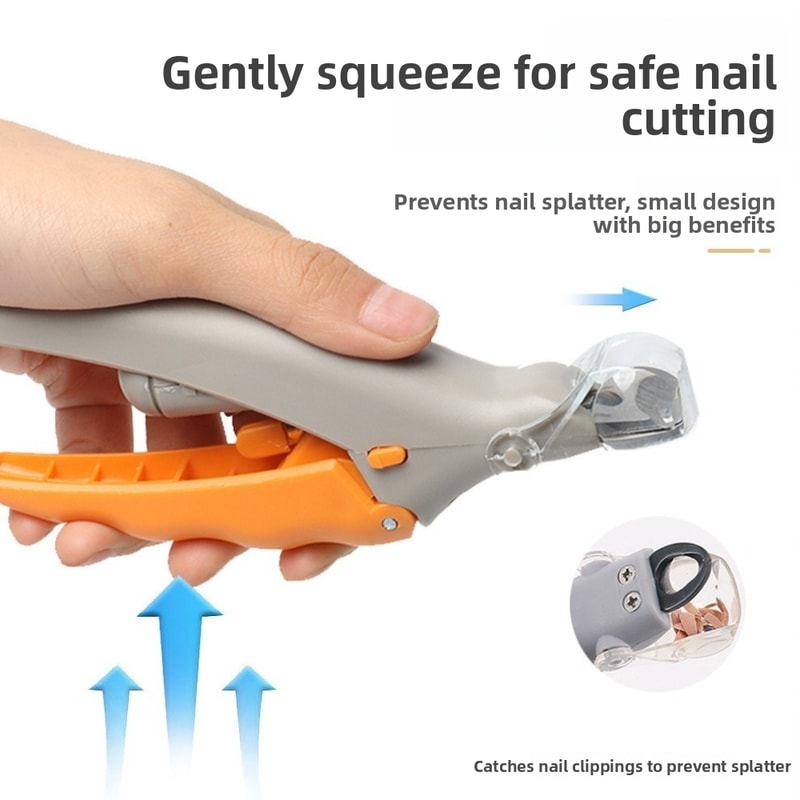 LED Pet Nail Clippers with 5X Magnifier for Safe Dog & Cat Grooming