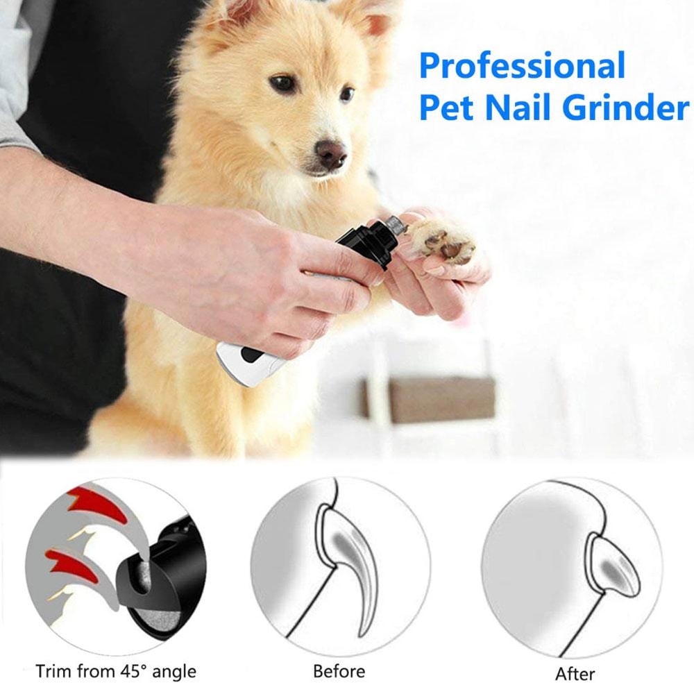 QuietPaws Rechargeable Pet Nail Grinder for Dogs & Cats