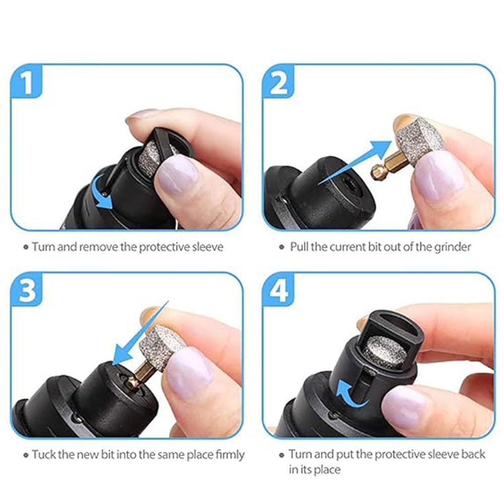 QuietPaws Rechargeable Pet Nail Grinder for Dogs & Cats