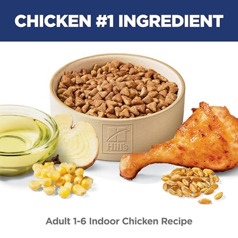 Diet Indoor Chicken Recipe Dry Cat Food for Adult Cats