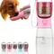 Portable Pet Travel Water Bottle & Food Dispenser 3 n 1 Leakproof Bowl