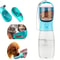 Portable Pet Travel Water Bottle & Food Dispenser 3 n 1 Leakproof Bowl