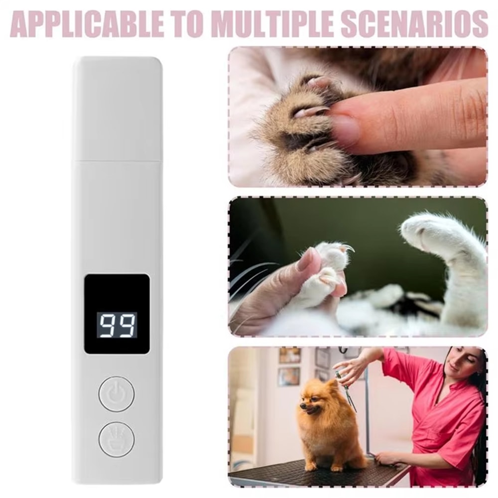 Pro Rechargeable Pet Nail Grinder for Dogs & Cats