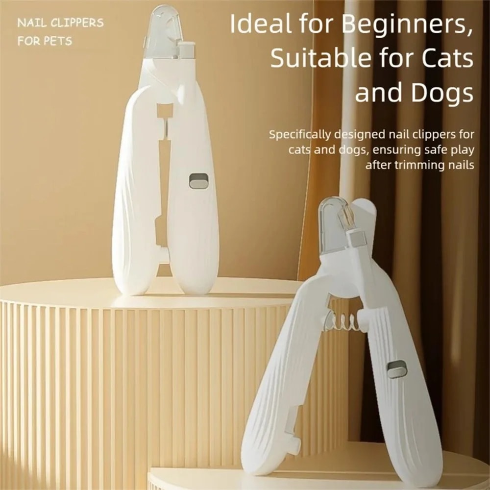 LED Pet Nail Clippers For Dogs Cats With Splash Guard 2