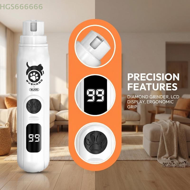 Rechargeable Pet Nail Grinder for Dogs & Cats