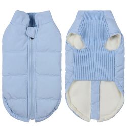 Warm Winter Dog Clothes: Padded Jacket for Small Dogs